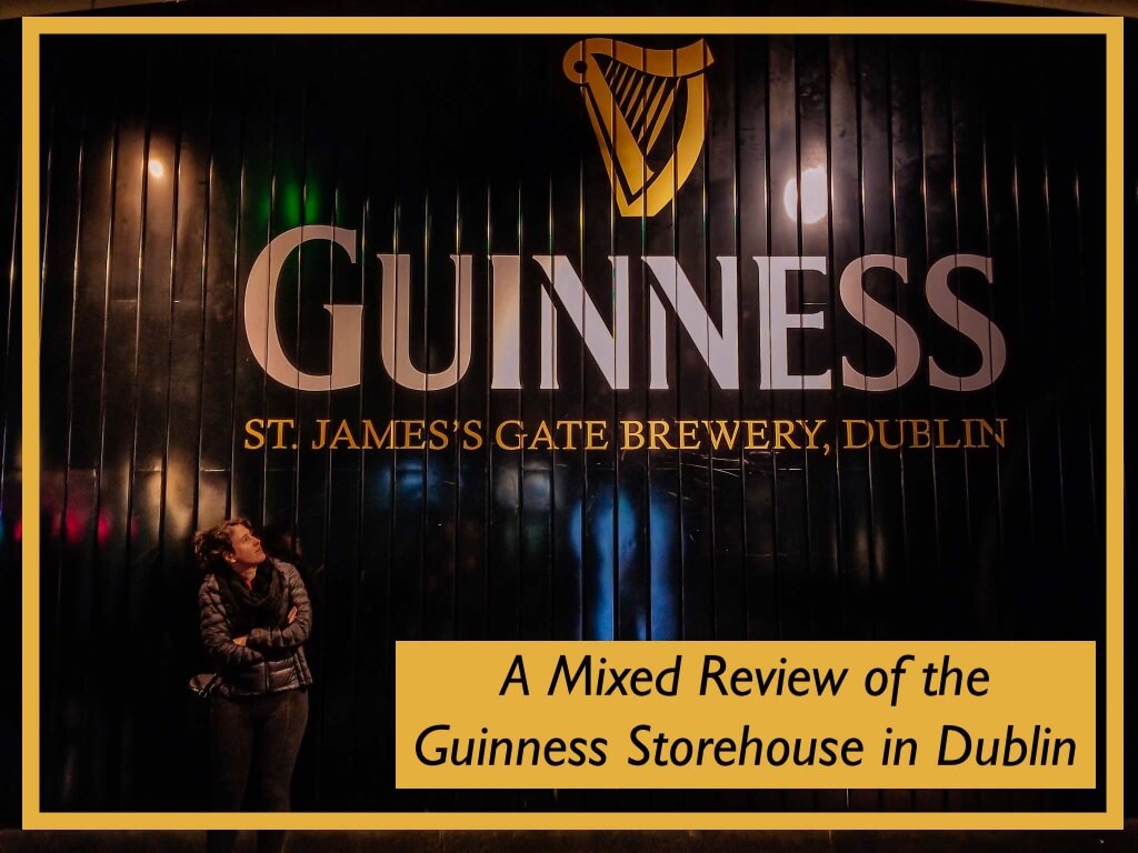 Picture in front of the Guinness gate leading to my post about the Guinness Storehouse tour